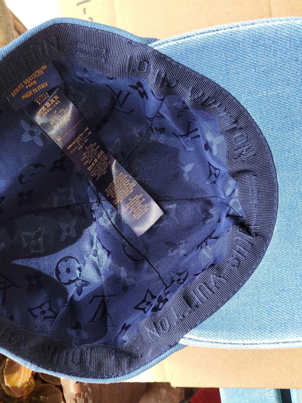 Louis Vuitton Denim Blue Monogram Baseball Cap - Picture 6 of 7